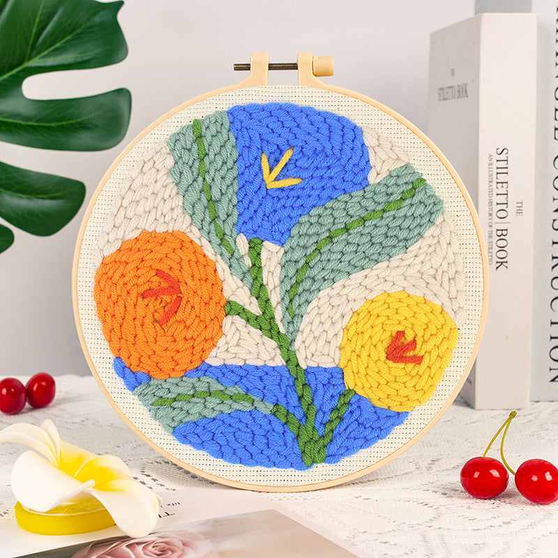 Flower Botanical Punch Needle Kit