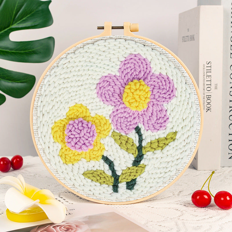 Flower Botanical Punch Needle Kit